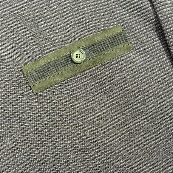 Vintage Serica Merino Wool Knit Sweater 1/4 Zip Made in Italy Purple XL - Picture 3 of 9